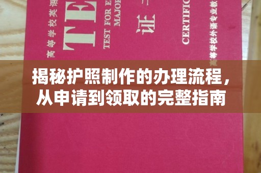 龙马潭揭秘护照制作的办理流程，从申请到领取的完整指南
